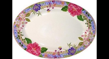 GIEN FRANCE - Millefleurs - Vleesschaal Ovaal 37x26cm