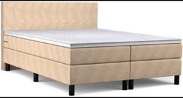 Boxspring Bravo - 200x220 cm - Luxe Pocketvering - Stof Beige