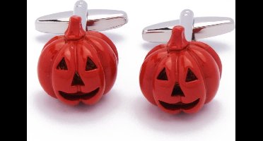 Manchetknopen - Pompoen Halloween Oranje