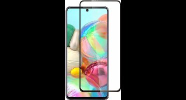 Screenprotector Geschikt voor Samsung Galaxy A51 full cover Screenprotector Tempered Glass - Zwart