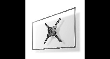 Nedis Draai- en Kantelbare TV-Muurbeugel - 23 - 55 " - Maximaal schermgewicht: 30 kg - Kantelbaar - Draaibaar - Minimale muurafstand: 67 mm - Maximale muurafstand: 197 mm - 2 Draaipunt(en) - ABS / Staal