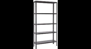 Galico Metalen rek 180x90x30/ 5 LEGBORDEN/ ZWART