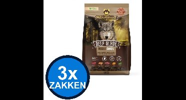 3x Wolfsblut - Adult Deep Glade Small Breed - Hondenvoer Droogvoer - 1 kg