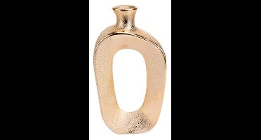 Vaas Largo Goud 10x4,2xh20,3cm Langwerpi G Keramiek