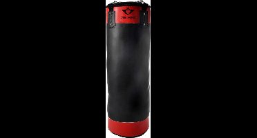 Bokszak 20 kg PVC Leer Rood/Zwart – Inclusief Ophangketting – Kinder Bokszak voor Recreatief Gebruik – 80 cm – Engelhart