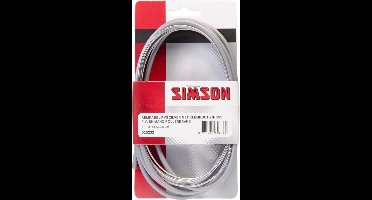 SIMSON - 020232 remkabel RVS Shim, Rollerbrake met klembout zilver
