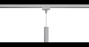 Spanningsrail Connector Hanglamp - Hangadapter - DUOLINE - 2 Fase - Mat Titaan