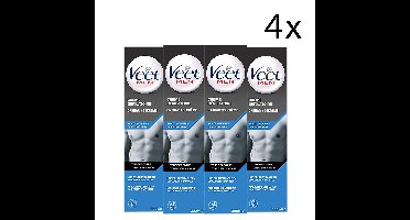 Veet - Ontharingscreme - Man - Gevoelige Huid - 200ml x4