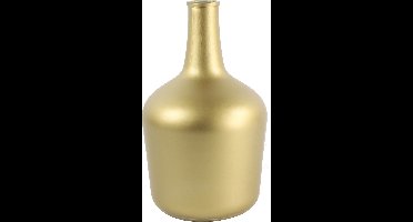 Countryfield bloemen en deco takken Vaas - mat goud - glas - XL fles - 25 x 42 cm