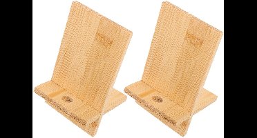 2PCS Wooden Tablet Stand Wooden Phone Stand Set Tablet Stand for on Desk Car Holder for Tablets Phone Stand Phone Stand Wood Bamboo Table Flat
