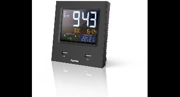 Hama Radiogestuurde wekker "Dual-USB", met led-kleurendisplay en USB-oplaadfunctie