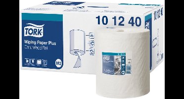 Tork reinigingsrol, 2-laags, wit, 160 m - sterk absorberend