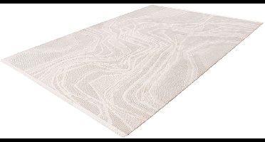 Pierre Cardin Vloerkleed - Tapijt - Modern - Beige Zilver - Hoogwaardig Acryl - Elegant en Onderhoudsvriendelijk
