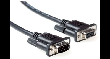 VGA monitor verlengkabel - CCS aders / zwart - 10 meter