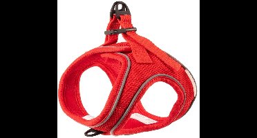 Duvo+ Ultimate Fit Kleine Hond Harnas Rood XXXS - 26-30CM