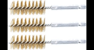 BGS Messing borstel 19 mm aandrijving buitenzeskant 6,3 mm (1/4&q...