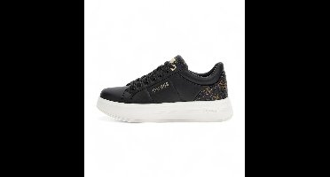 Guess Welli slipper in zwart echt leer