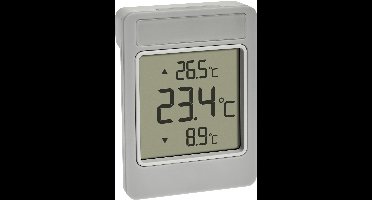 TFA Dostmann Digitales Fensterthermometer WINDOO 30.1067.15 Raamthermometer Grijs