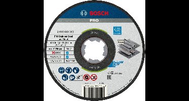 Bosch Accessories X-LOCK 2608619364 Doorslijpschijf recht 125 mm 10 stuk(s) Inox