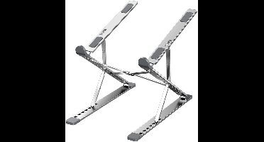 longziming -Verticale Laptopstandaard Aluminium – Verstelbaar 7+9 Hoeken, Opvouwbaar & Antislip, Geschikt voor Laptops 10–15,6 inch – Stabiel, Draagbaar en Optimale Koeling