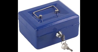 Spaarpotten/Geldkisten – Spaarpotten met sleutel – Metalen kluizen – Geldkisten – Kassalades – Spaarpotten – Metalen spaarpotten voor volwassenen – Spaarpotten en kassalades – Blauw