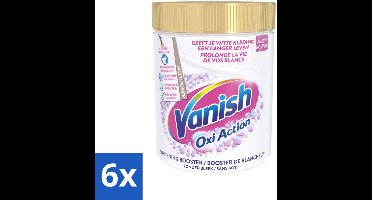 6 x Vanish Oxi Action - Vlekkenverwijderaar - Wasbooster - Zonder Bleek - Witte Was - 1 Kg - Vlekkenverwijderaar - Wasverbeteraar - Witwas - Vlekken Verwijderen - Witheid Herstellen