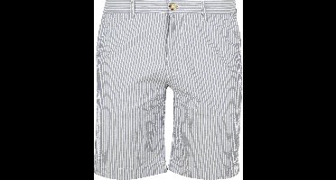 McGregor Shorts Striped Seersucker Medium Blue - Maat 33 - Heren - Korte broek