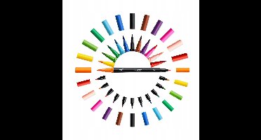 BIC Pastel Dubbelzijdige Penselen Stiften Set - 6 Stuks