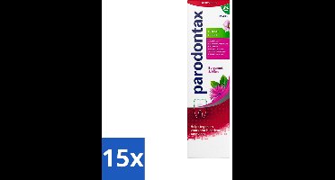 15 x Parodontax - Tandpasta - Herbal Fresh - Bergamot & Mint - 75 ml - Tandpasta Bergamot Mint - Gezond Tandvlees - Bloedend Tandvlees - Tandplak Verwijderen - Fluoride