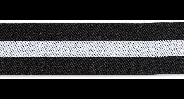 Elastiek Color 50 mm strepen zwart/wit - Elastiek - Prym