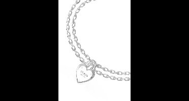 Guess Dames Guess stalen armband ALL YOU NEED IS - Armband - Staal - Zilverkleurig - 19 cm