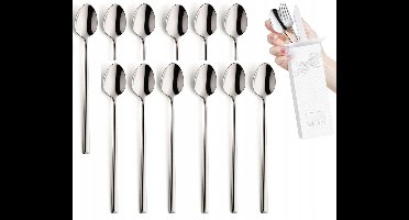 Amefa Metropole 12 Lange Lepels voor lattes, desserts en cocktails