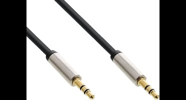 Premium 3,5mm Jack stereo audio slim kabel - 1 meter
