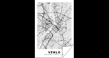 Poster Stadskaart - Venlo - Grijs - Wit - 20x30 cm - Plattegrond