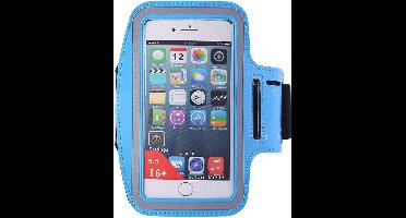 Hardloop Armband Telefoon | Geschikt voor Motorola Moto G23 G24 G30 G31 G32 G34 | Hardloop Armband | Sport Hardloopband | Hardloop Telefoonhouder | Licht blauw