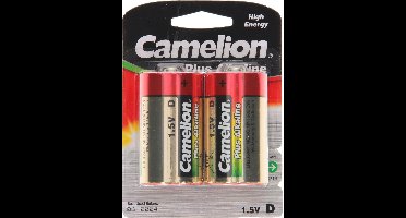 Camelion LR20-BP2 Plus Alkaline Batterijen 1.5V 2 Stuks