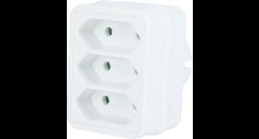 3-voudige Euro Verdeelstekker Wit