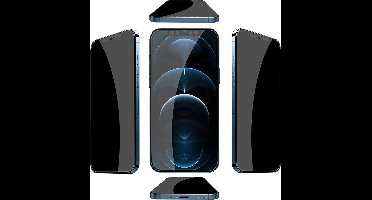 Screenprotector Geschikt voor 12 Pro Max - Privacy Screenprotector Glass - Screenprotector Geschikt voor 12 Pro Max AntiSpy Premium Screenprotector 2pack tempered glass