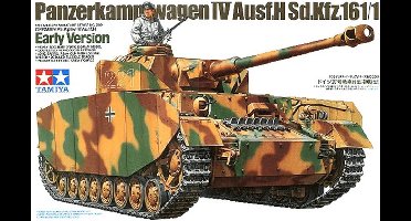 Tamiya Modelbouwpakket Militaire voertuigen - 35209 German SdKfz.161/1 Panzer IV H Ea. w/1 Figure Plastic - 1:35 - Modelbouw