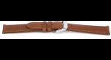 Horlogeband F412 Gevuld Riviera Cognac Leder 18x16 mm