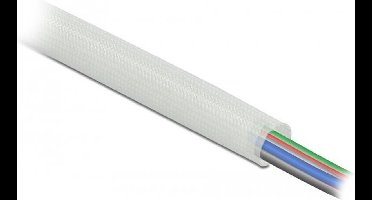 Glasvezelhoes 10 m x 10 mm wit