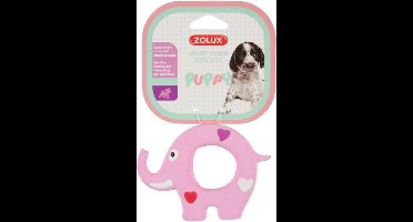 Zolux puppyspeelgoed latex olifant roze - Default Title