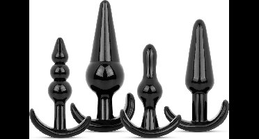 Butt Plug Set 4 Stuks - Zwart