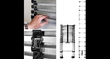 Luvetrex ® Veelzijdige en Inklapbare Telescopische Ladder van Aluminium voor Huis en Tuin