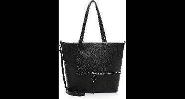 Tamaris Schoudertas Nele Shopper Black Zwart