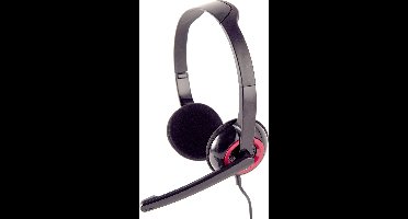 Headset zwart-rood