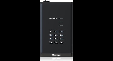 iStorage diskAshur DT3 HDD – externe harde schijf – 24TB – USB – 256-bit – Zwart