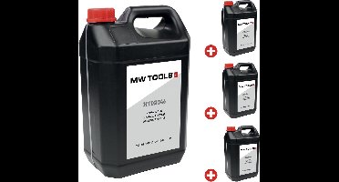 Pack van 4 x 5L Hydro 46 hydraulische olie. MW Tools PACK HYDRO 46 20L