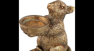 PTMD Kandelaar Miro - 12x6x13 cm - Polyester - Goud
