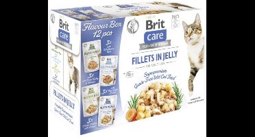 Brit Care Care Cat Flavour Box Fillet - Kattenvoer - Vis Gevogelte 12x85 g